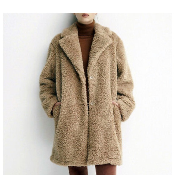 Uniqlo women’s fleece tailored teddy coat - Picture 5 of 5